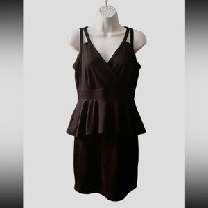 Black Peplum Dress Size L